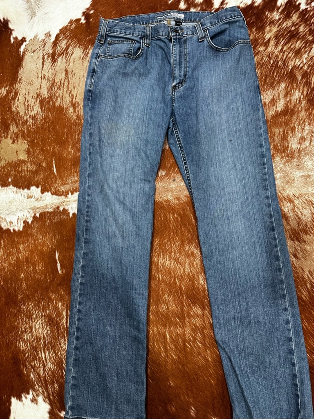 Classic Men's Blue Straight-Leg Jeans